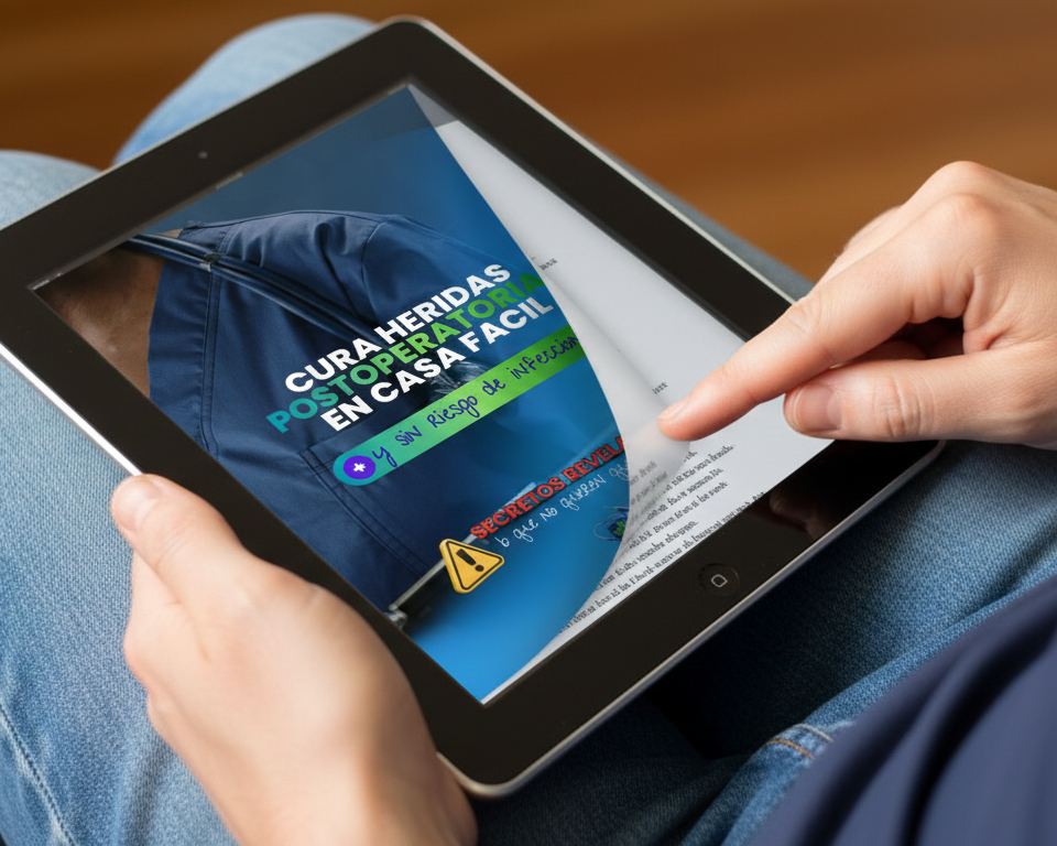 Cura heridas postoperatorias en casa Facil y sin riesgo a Infecciones